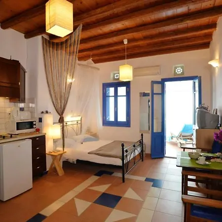 Studio At Kardiani 60 M Away From The Beach With Sea View Furnished Terrace And Wifi Appartement